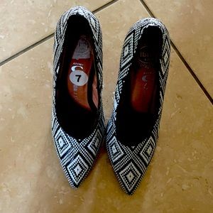 Vintage Jeffery Campbell Woven Heels. Worn twice